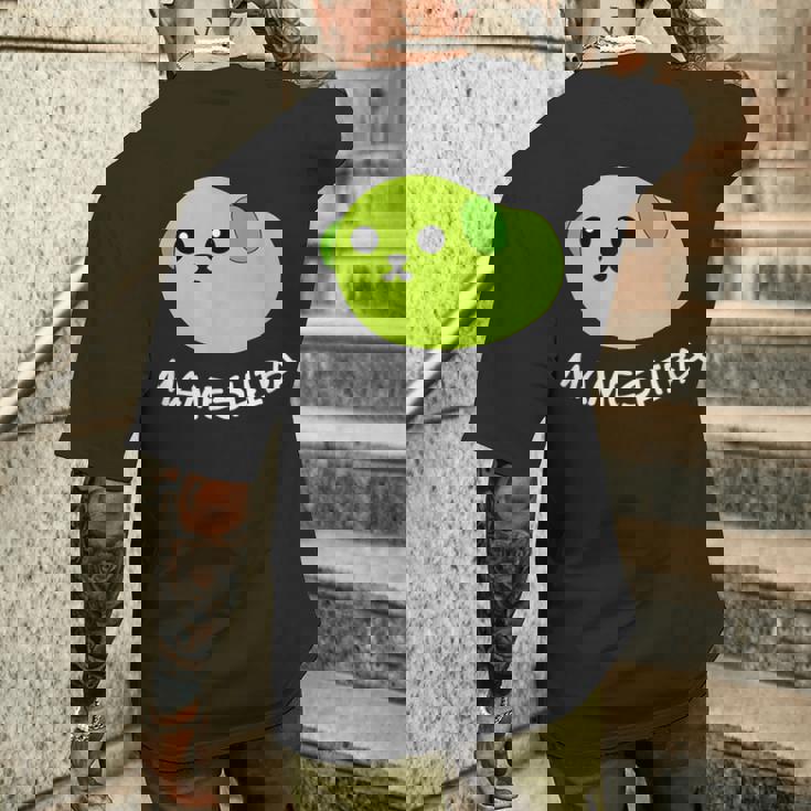 豆柴 枝豆豆 可愛い メンズTシャツ バックプリント 彼への贈り物