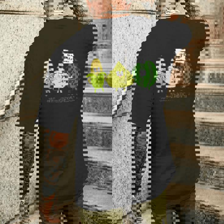 豊作 野菜 畑 農作業 農家 ロマネスコ メンズTシャツ バックプリント 彼への贈り物