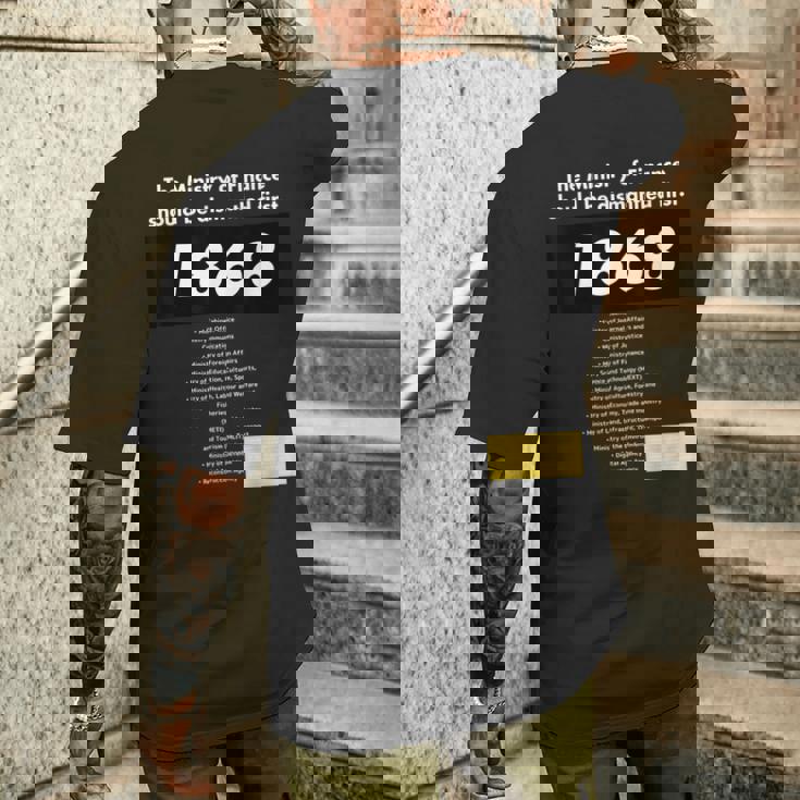 財務省解体dissolution Of The Ministry Of Finance メンズTシャツ バックプリント 彼への贈り物