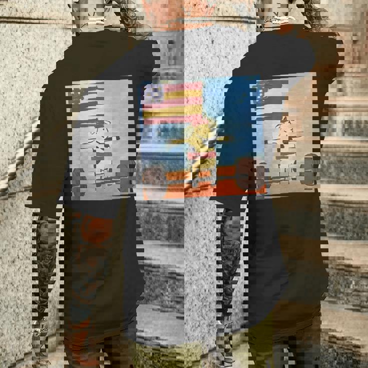 赤身ビーフ パティ赤身ビーフティー デッドリフティングビーフ メンズTシャツ バックプリント 彼への贈り物