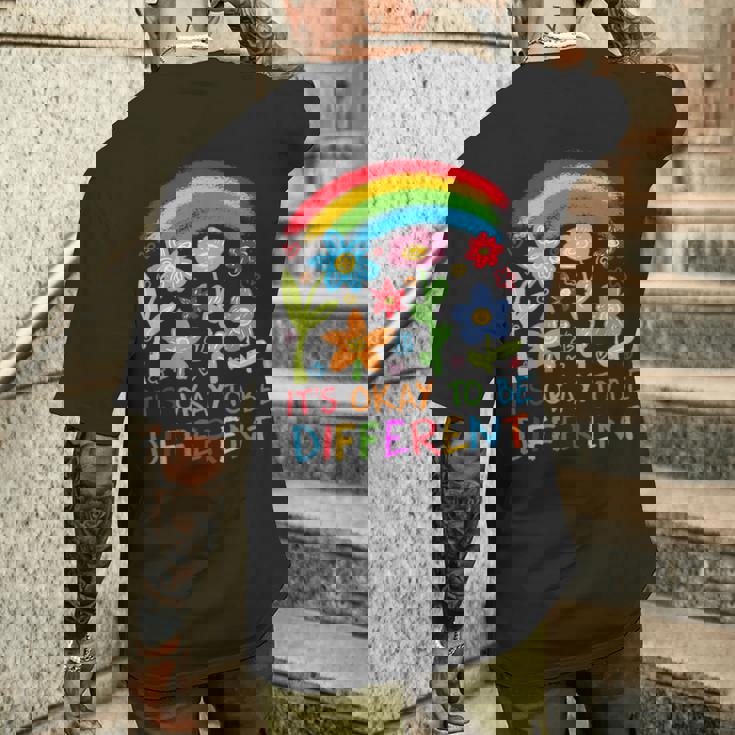 違う虹の花でも大丈夫 メンズTシャツ バックプリント 彼への贈り物