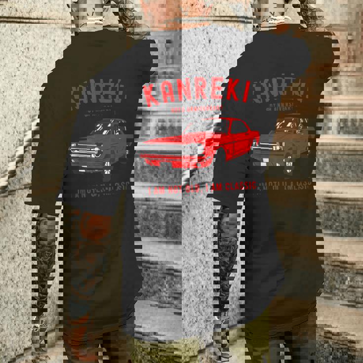 還暦祝い 車好き 父 男性 おしゃれ クラシックカー 60歳 I'm Not Old I'm Classic メンズTシャツ バックプリント 彼への贈り物