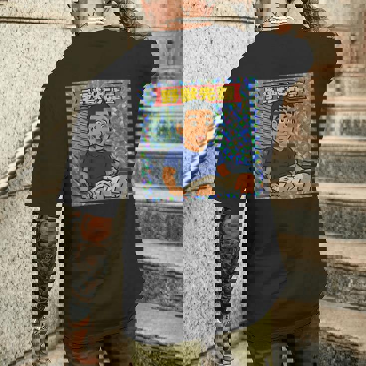 野獣先輩 シール風 メンズTシャツ バックプリント 彼への贈り物