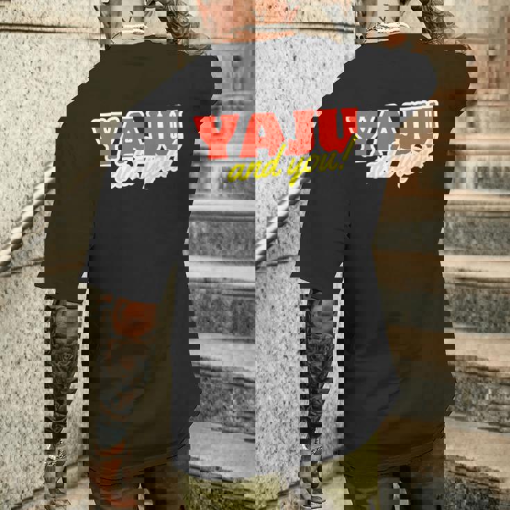 野獣先輩 真夏の夜の淫夢 田所浩二 淫ミュ Yaju&U メンズTシャツ バックプリント 彼への贈り物