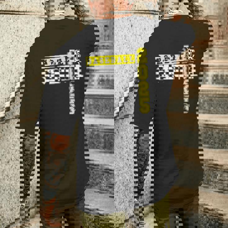 野球 シニアナイト 野球 シニア 2025 卒業 15 メンズTシャツ バックプリント 彼への贈り物