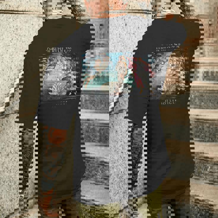 金星の誕生 有名な絵画 ボッティチェリ メンズTシャツ バックプリント 彼への贈り物