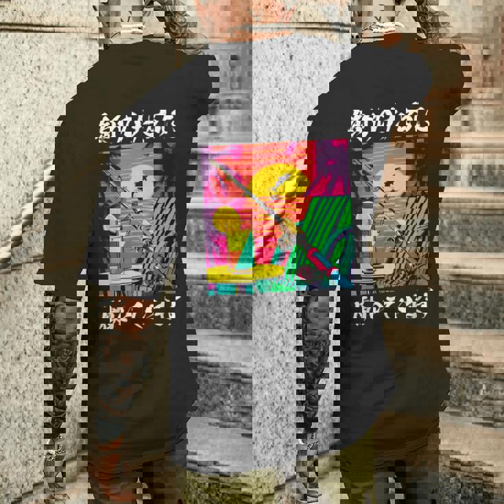 釣り 面白いtシャツ 釣りバカ 文字 釣り人 メンズ おもしろ ネタ 面白い 服 オリジナル 海釣り 川釣り メンズTシャツ バックプリント 彼への贈り物