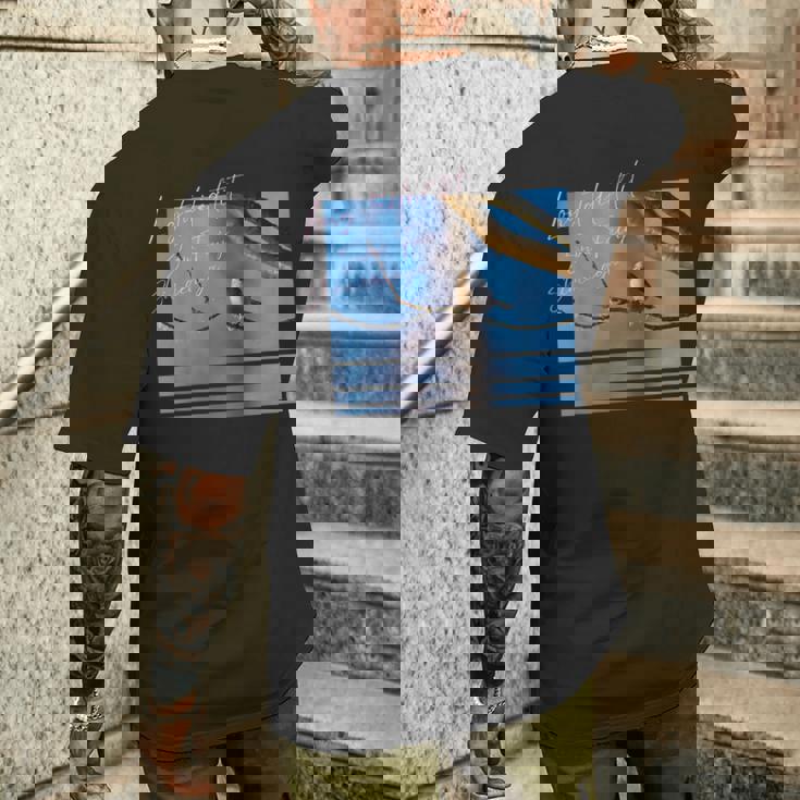 雪の妖精 北海道 日本の小鳥 青空 写真 メンズTシャツ バックプリント 彼への贈り物