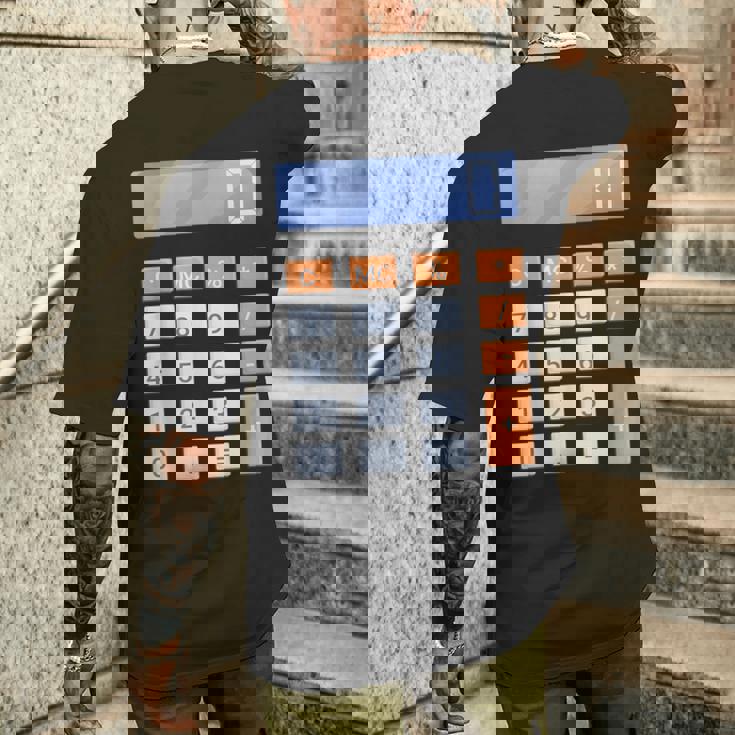 電卓 ハロウィン コスチューム メンズTシャツ バックプリント 彼への贈り物