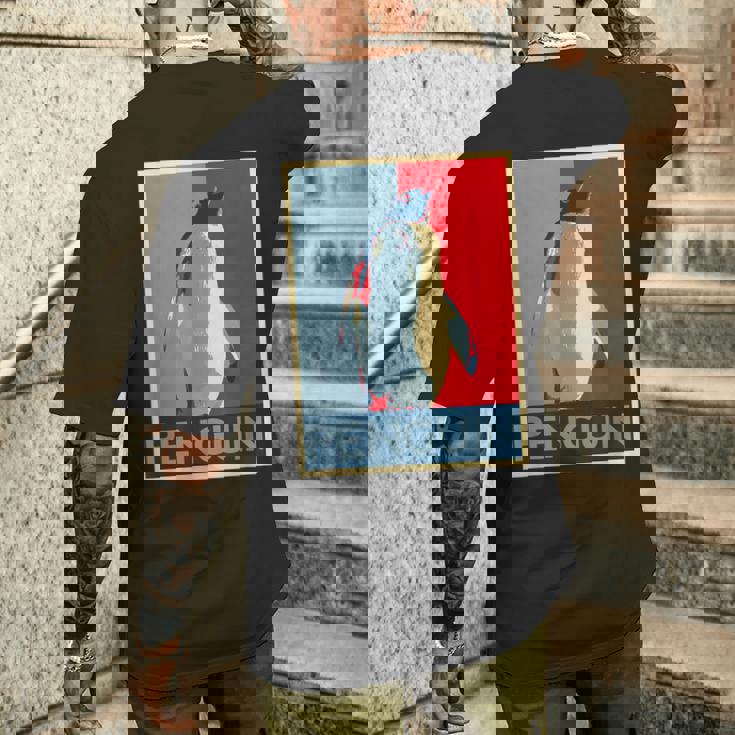 面白tシャツ 海 ペンギン おもしろ かわいい グッズ 服 ネタ メンズ オリジナル 夏 生き物 レトロ メンズTシャツ バックプリント 彼への贈り物