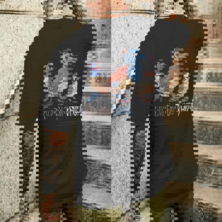 面白い ちらつきドードーシジュウカラ メンズ レディース キッズ メンズTシャツ バックプリント 彼への贈り物