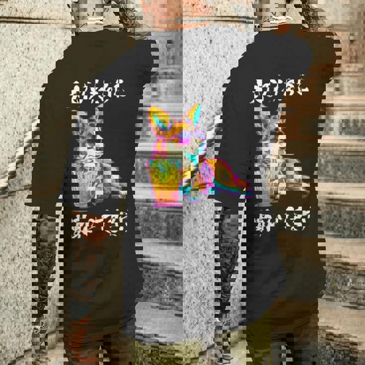 面白いtシャツ コーギー イヌ わんこ メンズ 犬好き グッズ おもしろ 面白い 服 ネタ わんこ 長袖tシャツ メンズTシャツ バックプリント 彼への贈り物