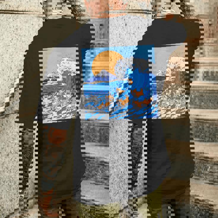 面白いtシャツ コーギー 犬 イヌ わんこ メンズ 犬好き グッズ かわいい おもしろ 面白い 服 ネタ 夏 メンズTシャツ バックプリント 彼への贈り物