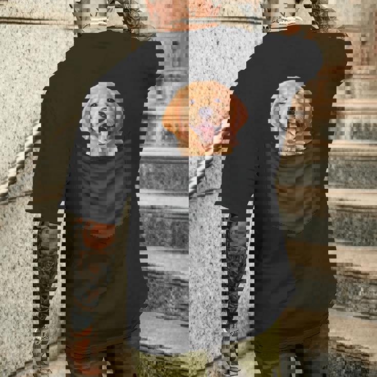 面白いtシャツ ゴールデンレトリバー 胸 ポケット イヌ メンズ 犬 グッズ おもしろ 面白い 服 ネタ メンズTシャツ バックプリント 彼への贈り物