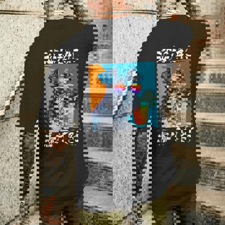 面白いtシャツ シュナウザー イヌ わんこ メンズ 犬好き グッズ おもしろ 面白い 服 ネタ わんこ メンズTシャツ バックプリント 彼への贈り物