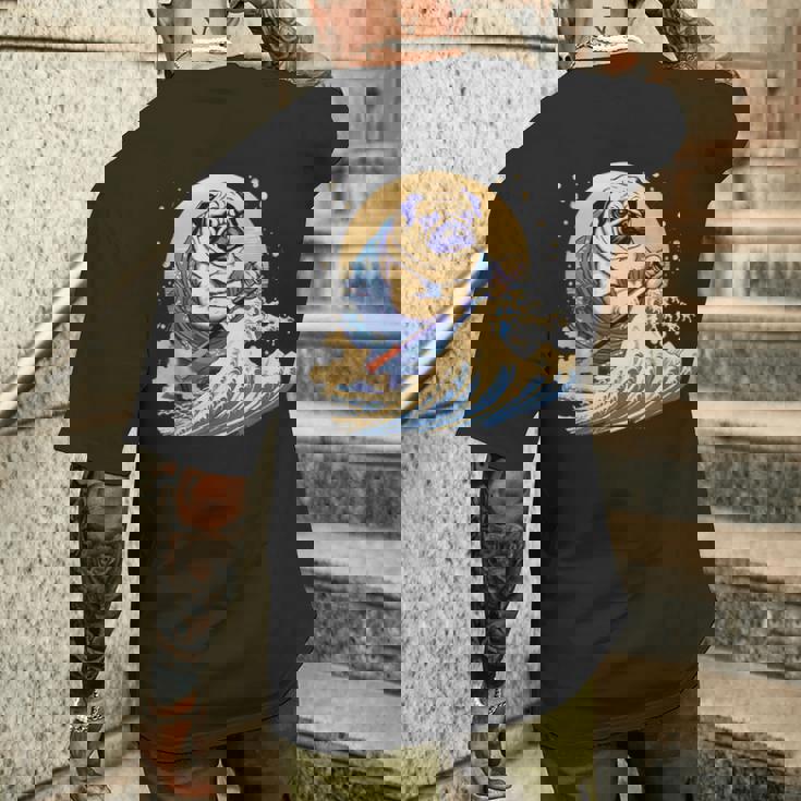 面白いtシャツ パグ 浮世絵 イヌ わんこ メンズ 犬好き グッズ おもしろ 面白い 服 ネタ わんこ メンズTシャツ バックプリント 彼への贈り物