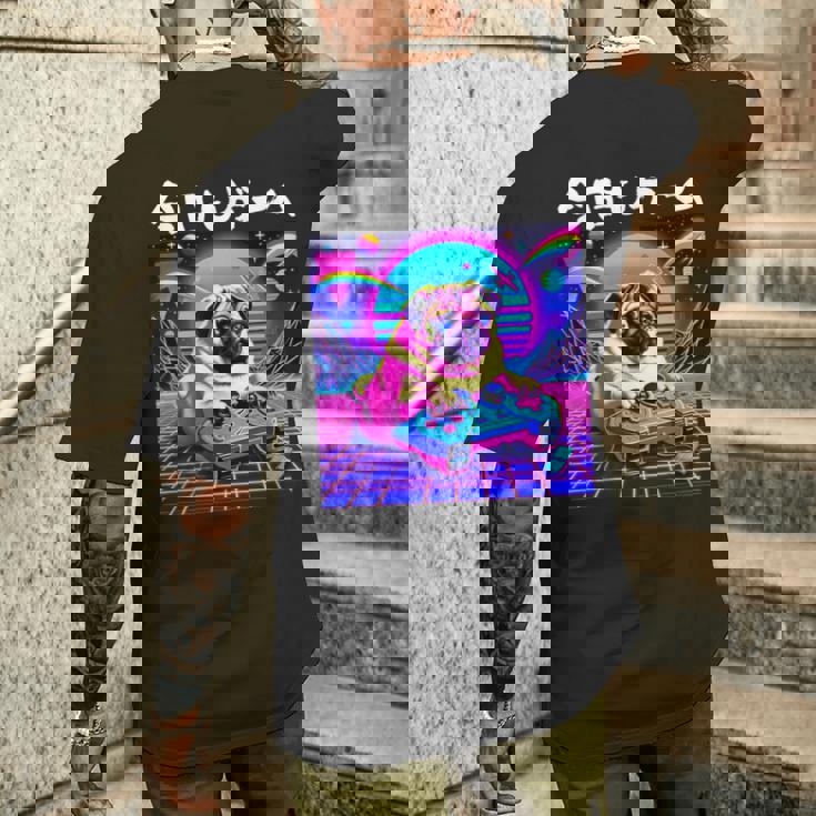 面白いtシャツ パグ 犬 ゲーム イヌ わんこ メンズ 犬好き グッズ かわいい おもしろ 面白い 服 ネタ メンズTシャツ バックプリント 彼への贈り物