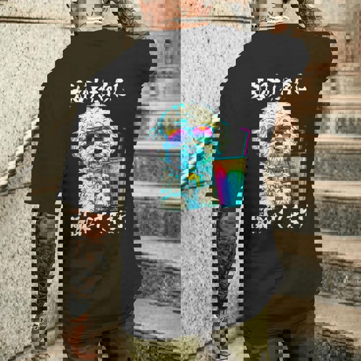 面白いtシャツ ビションフリーゼ イヌ わんこ メンズ 犬好き グッズ おもしろ 面白い 服 ネタ わんこ メンズTシャツ バックプリント 彼への贈り物