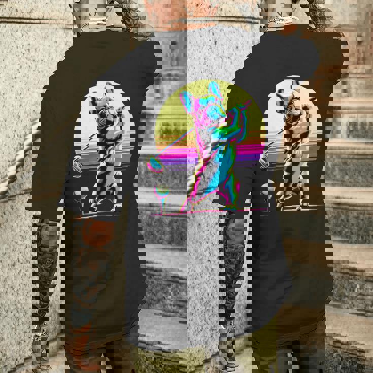 面白いtシャツ フレンチブルドッグ ゴルフ イヌ メンズ 犬 グッズ かわいい おもしろ 面白い 服 ネタ メンズTシャツ バックプリント 彼への贈り物