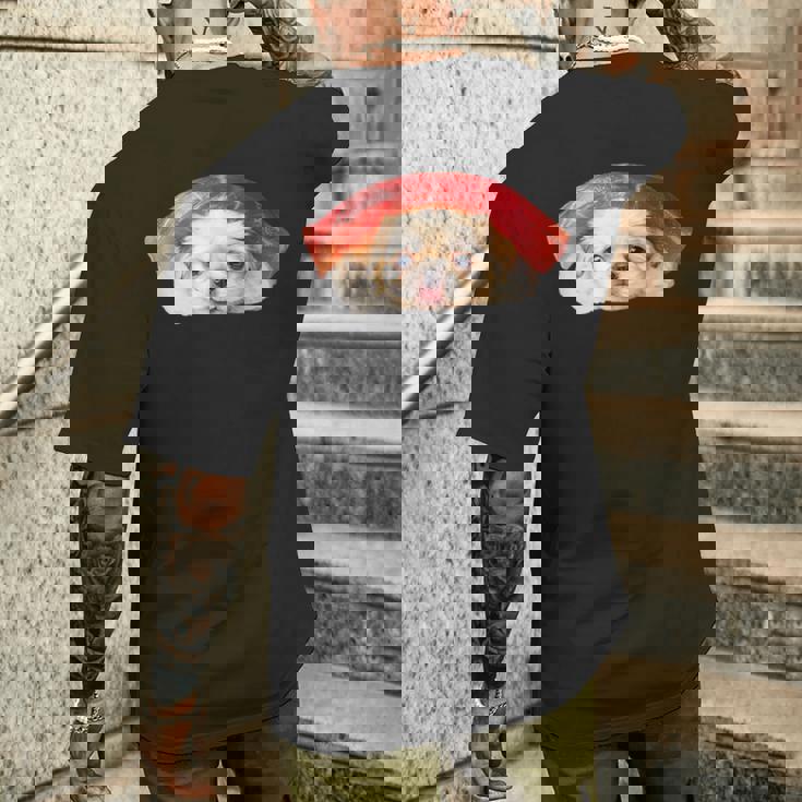 面白いtシャツ ペキニーズ 犬 イヌ 寿司 メンズ 犬好き グッズ かわいい おもしろ 面白い 服 ネタ メンズTシャツ バックプリント 彼への贈り物