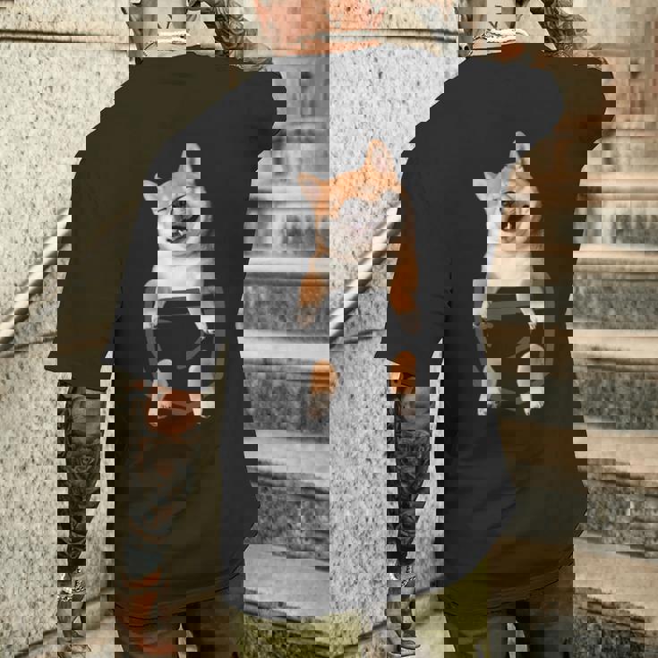 面白いtシャツ 柴犬 ポケット イヌ わんこ メンズ 犬好き グッズ かわいい おもしろ 面白い 服 ネタ メンズTシャツ バックプリント 彼への贈り物