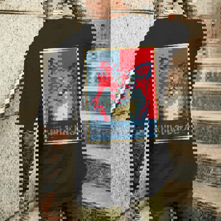 面白いtシャツ 犬 チワワ わんこ メンズ レディース オリジナル おもしろ グッズ 面白い 夏 服 ネタ メンズTシャツ バックプリント 彼への贈り物