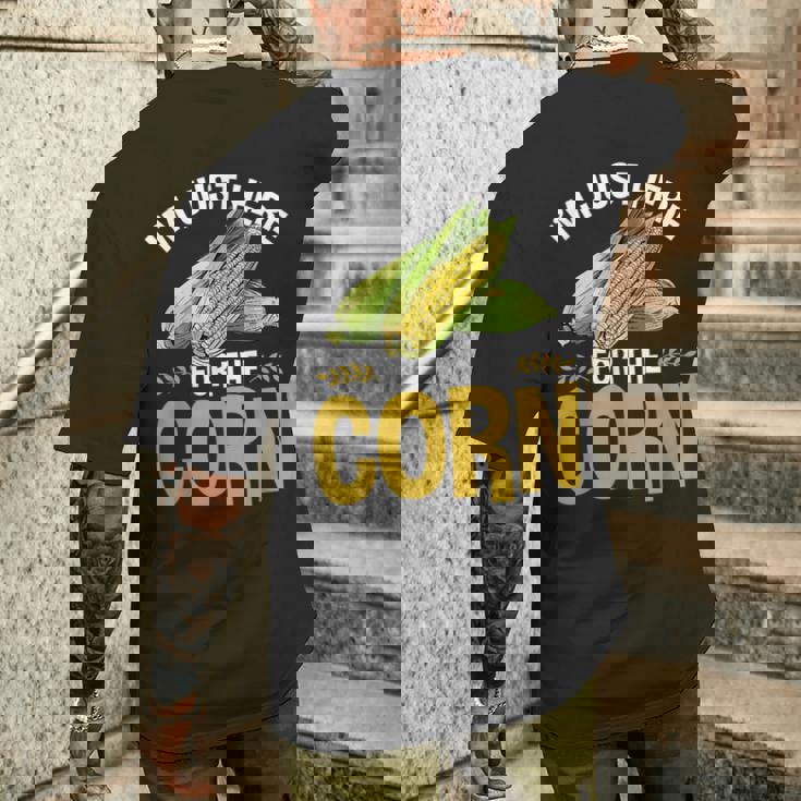 面白いとうもろこし野菜 とうもろこし メンズTシャツ バックプリント 彼への贈り物