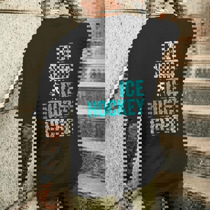面白いアイスホッケーのシャツ アイスホッケー メンズTシャツ バックプリント 彼への贈り物