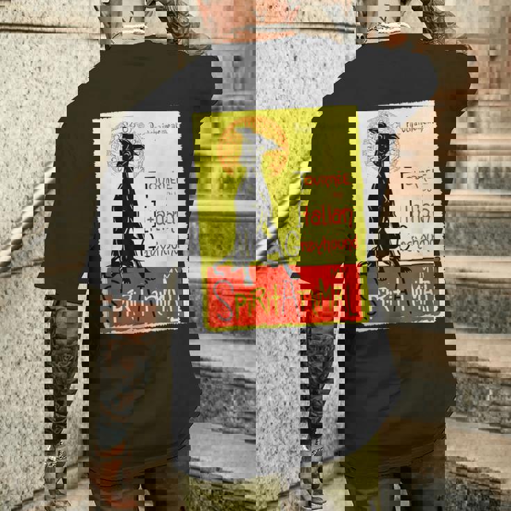 面白いイタリアングレイハウンド ドッグアート イタリアングレイハウンド ギフト メンズTシャツ バックプリント 彼への贈り物