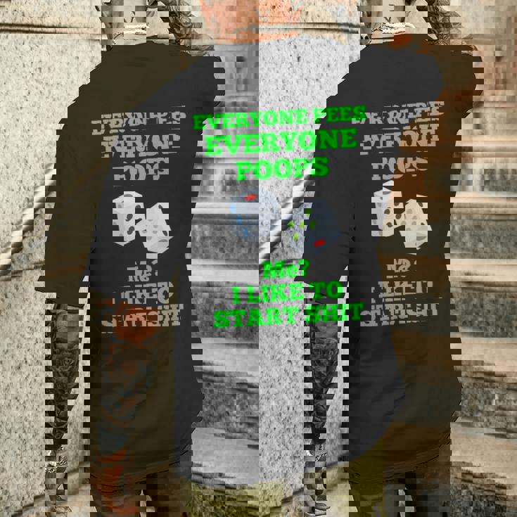 面白いカジノギフト、面白いうんちギフト、うんちとおしっこユーモア 長袖tシャツ メンズTシャツ バックプリント 彼への贈り物