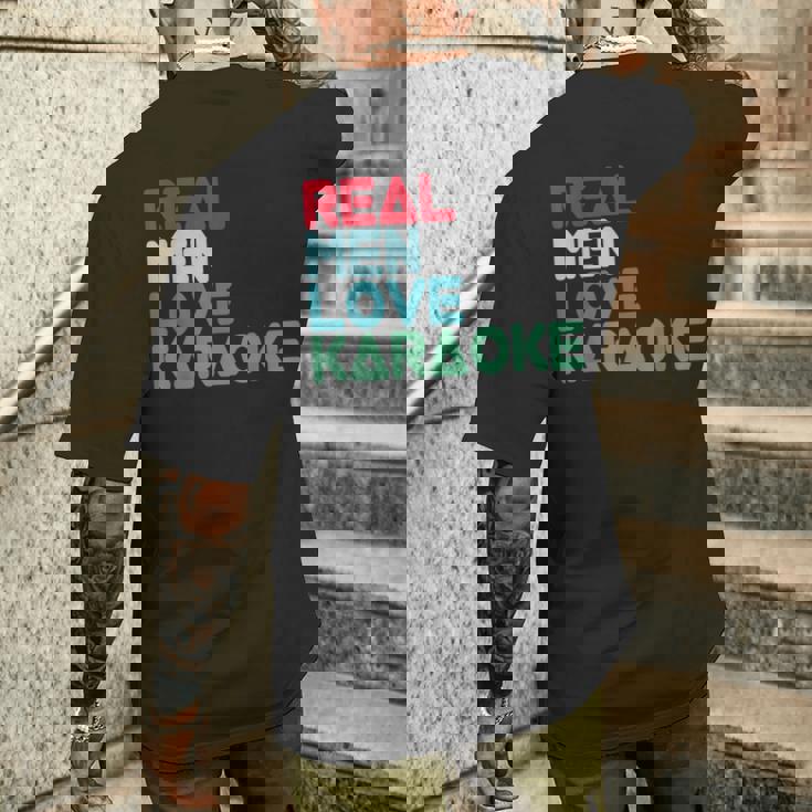 面白いカラオケ格言デザイン カラオケ バー カラオケ歌手 メンズTシャツ バックプリント 彼への贈り物