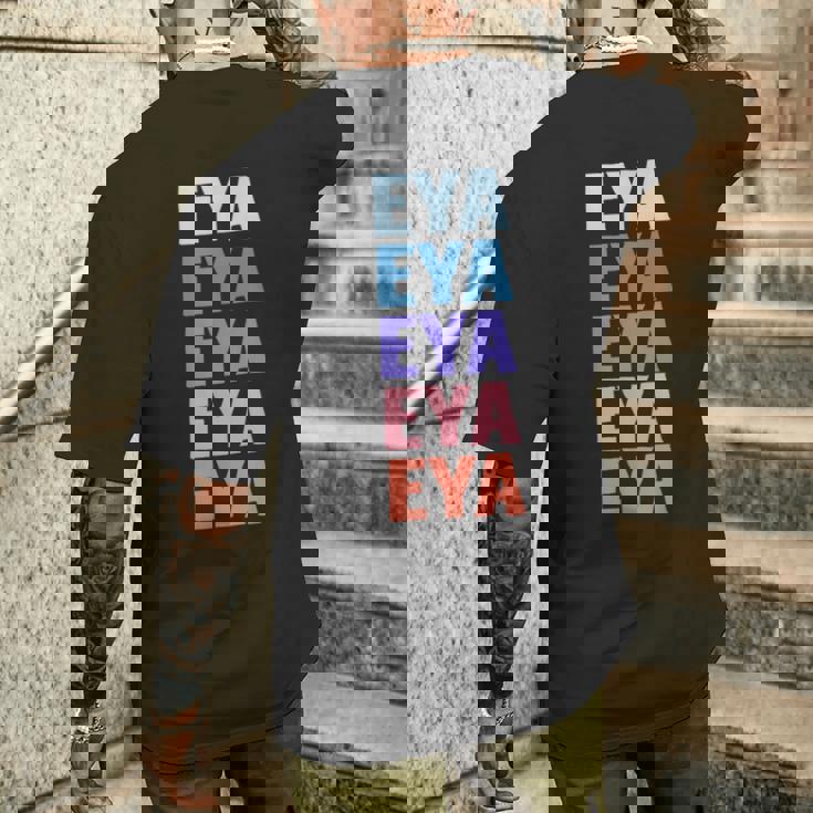 面白いギフト名 Eya 名前入り メンズTシャツ バックプリント 彼への贈り物