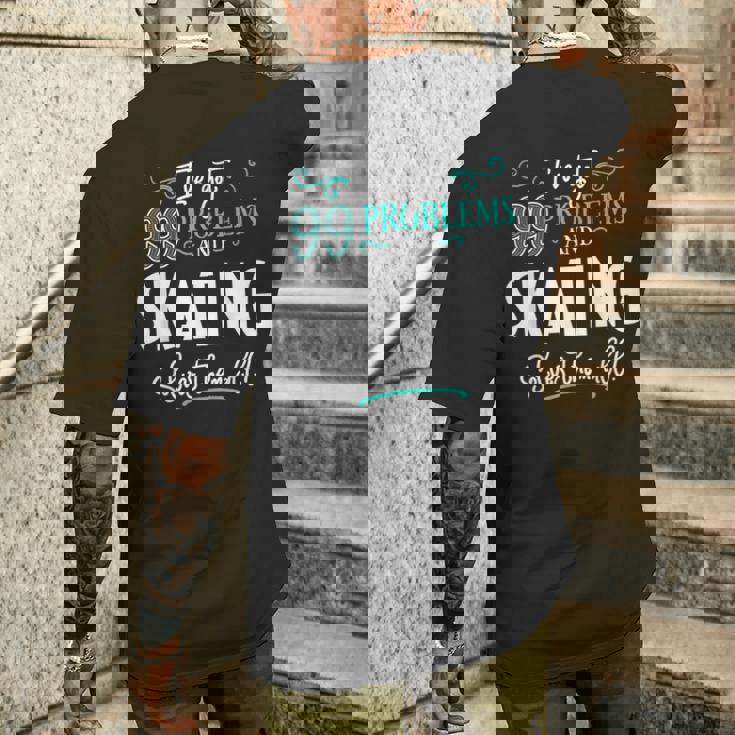 面白いスケートグラフィック I've Got 99 Problems メンズTシャツ バックプリント 彼への贈り物