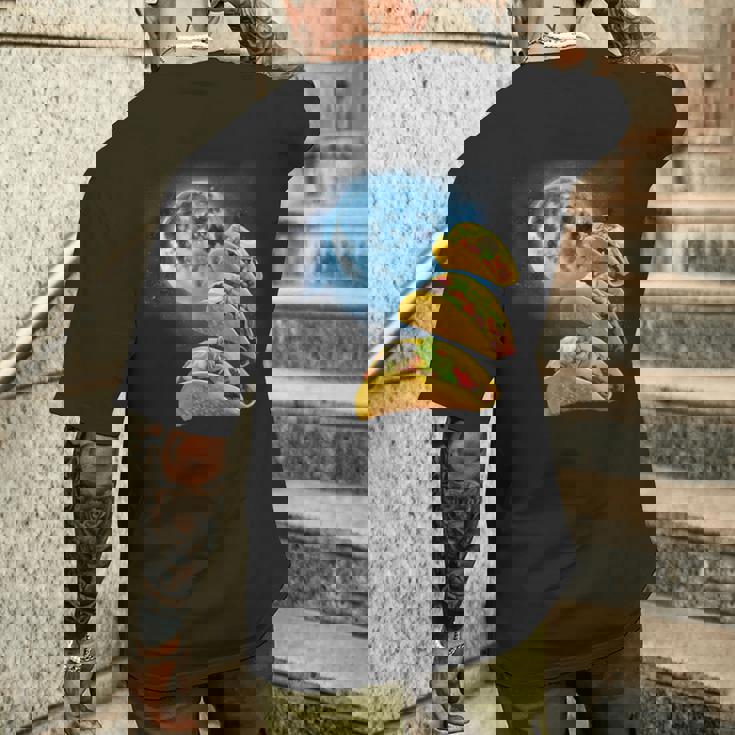 面白いタコスシャツ – タコス好きのタコスハウリングアットザムーン メンズTシャツ バックプリント 彼への贈り物