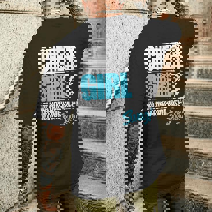 面白いチアリーダーシャツ かわいいチアリーディングガールギフト メンズTシャツ バックプリント 彼への贈り物