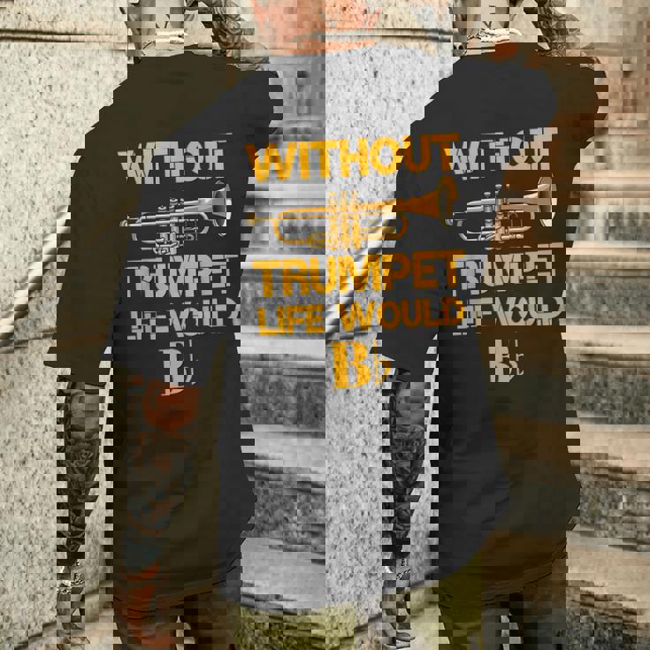 面白いトランペットシャツ 駄じゃれマーチングバンド トランペットジャズミュージシャン メンズTシャツ バックプリント 彼への贈り物