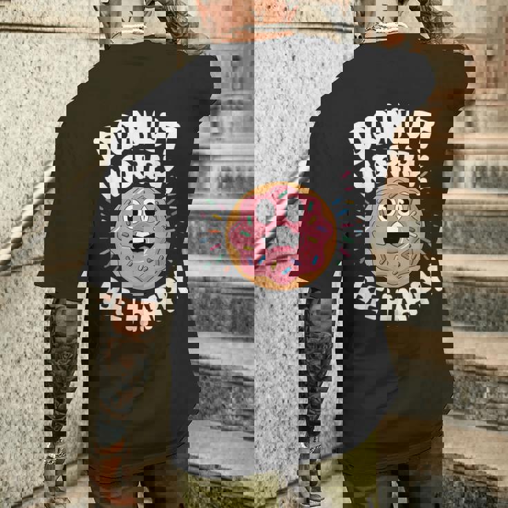 面白いドーナツしゃれ メンズTシャツ バックプリント 彼への贈り物