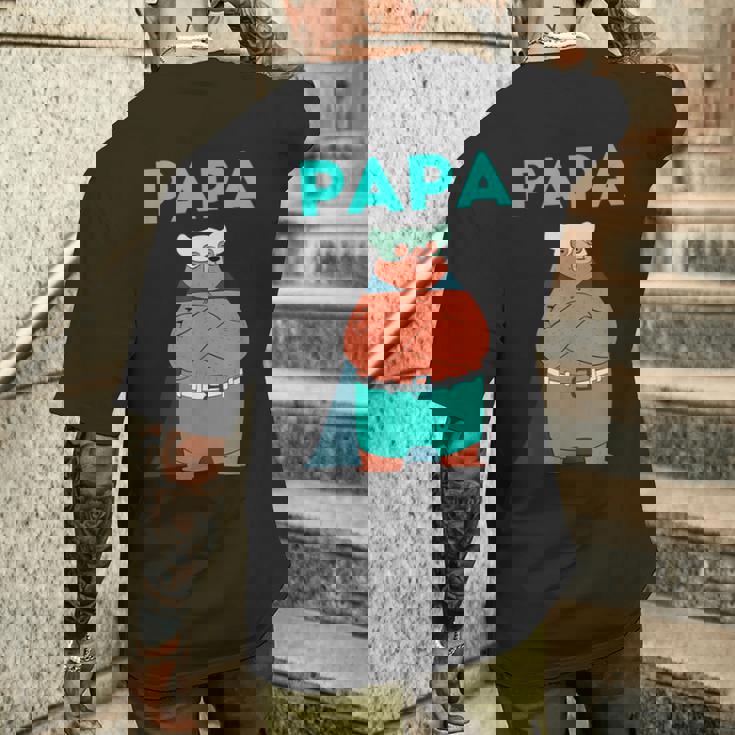 面白いパパベアシャツ I 父の日誕生日ギフト メンズTシャツ バックプリント 彼への贈り物