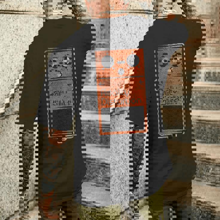 面白いリアリティディストーションエフェクトペダル メンズTシャツ バックプリント 彼への贈り物