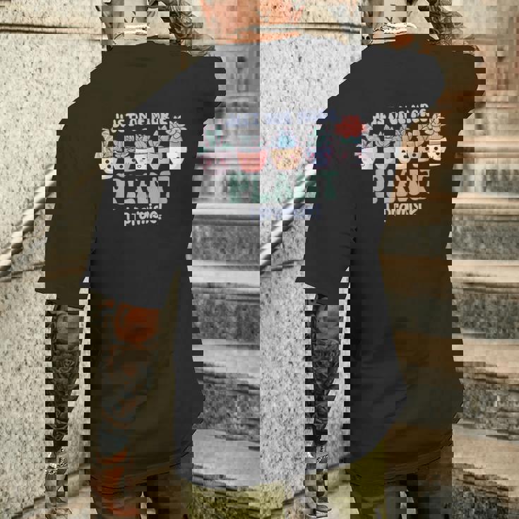 面白い植物の言葉 かわいい多肉植物 メンズTシャツ バックプリント 彼への贈り物