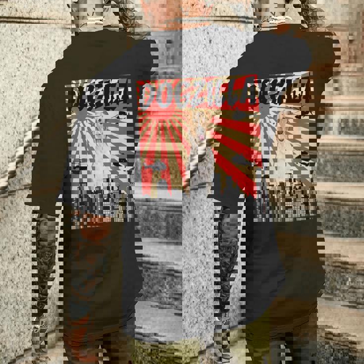 面白い犬 ボルゾイ メンズTシャツ バックプリント 彼への贈り物