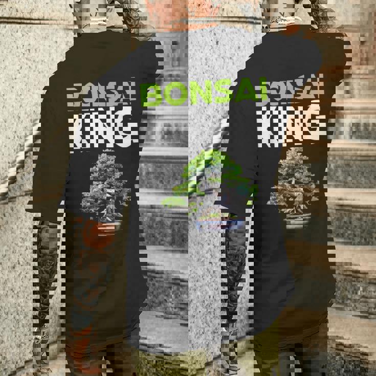 面白い盆栽愛好家 盆栽王 メンズTシャツ バックプリント 彼への贈り物