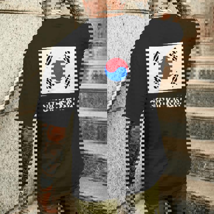 韓国 韓国の国旗 メンズTシャツ バックプリント 彼への贈り物