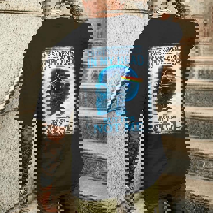 頭の中に誰かがいるけどスケルトンって言ってるのは私じゃない メンズTシャツ バックプリント 彼への贈り物