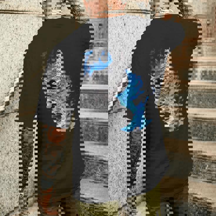 鬼青ルチャリブレ メキシカンレスラーレジェンド メンズTシャツ バックプリント 彼への贈り物