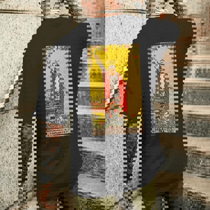 魔術師 タロットカード ナンバー1 メンズTシャツ バックプリント 彼への贈り物