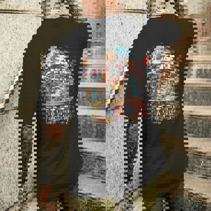 鮮やかな東京ラーメン屋 日本食好き カワイイオタク メンズTシャツ バックプリント 彼への贈り物