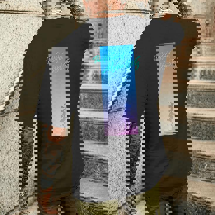 黒猫のウィズ ウィズ E メンズTシャツ バックプリント 彼への贈り物