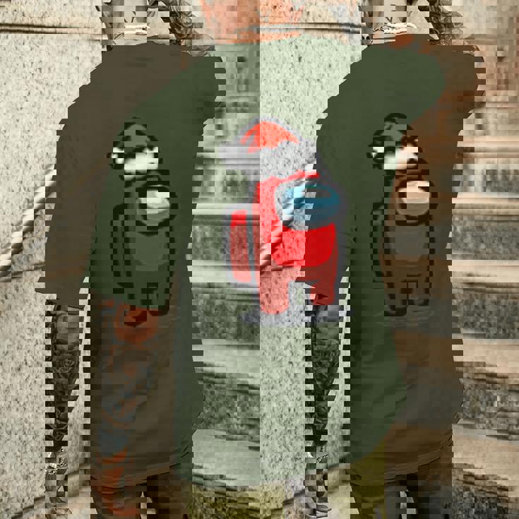 Christmas Costume Amongtars Game Us ビンテージ メンズTシャツ バックプリント 彼への贈り物