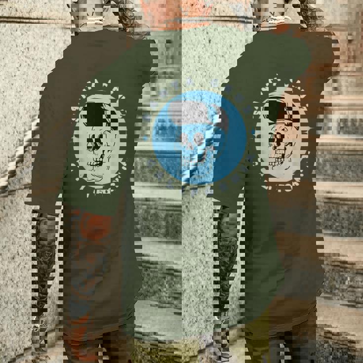 Santa Cruz California レトロ 80年代スケータースケルトン メンズTシャツ バックプリント 彼への贈り物